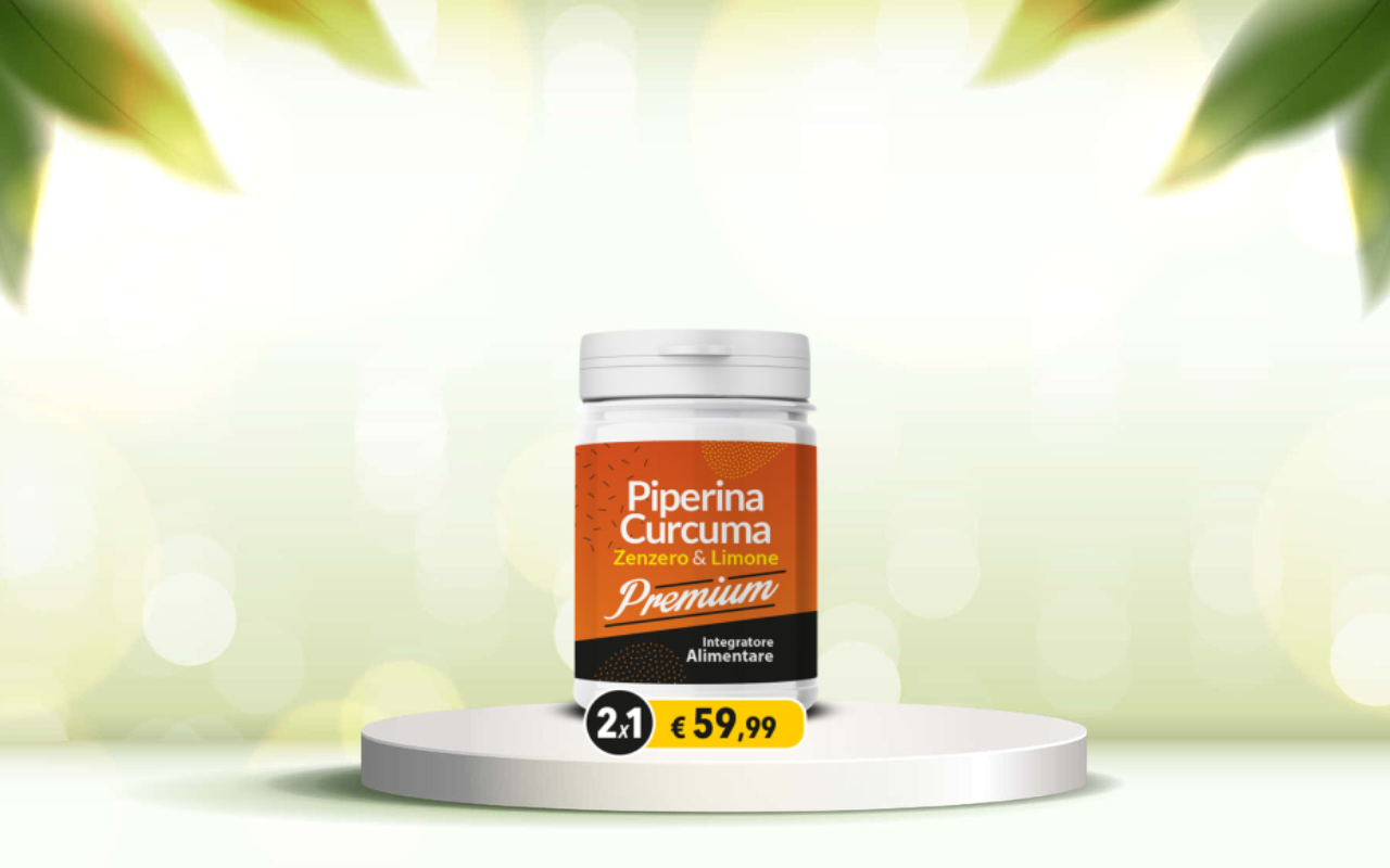 Scopri piperina e curcuma premium: detox naturale per intestino e dimagrimento